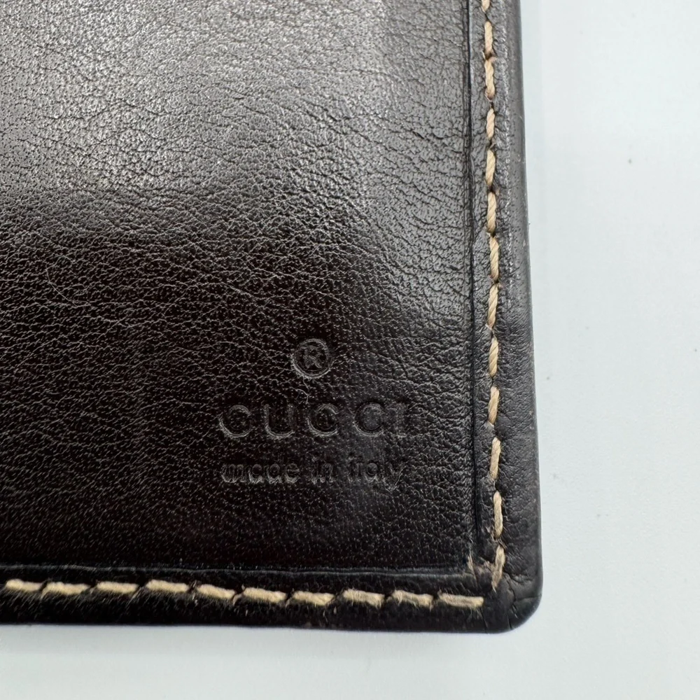 Gucci GG Canvas Continental Wallet Beige Brown Interlocking GG Logo - Picture 13 of 16